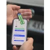 Brelok NFC tablica rejestracyjna zielona