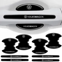 Naklejki ochronne pod klamki samochodu VOLKSWAGEN MOCNA FOLIA do auta 8 szt