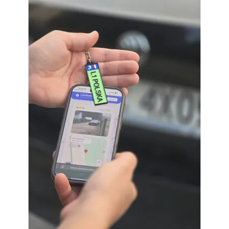 Brelok NFC tablica rejestracyjna zielona