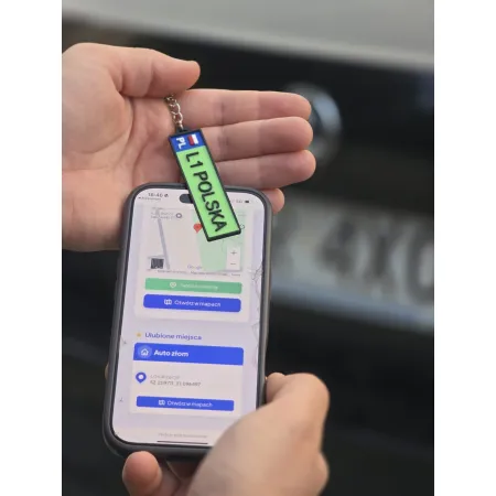 Brelok NFC tablica rejestracyjna zielona