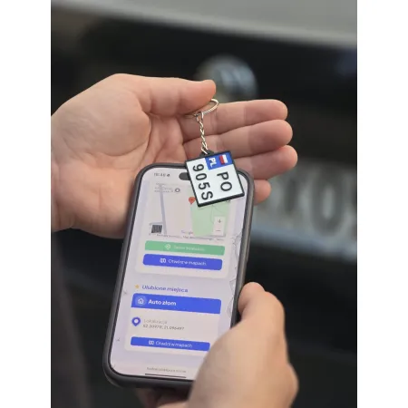 Brelok NFC tablica rejestracyjna na motocykl