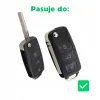 SILIKONOWE ETUI NA KLUCZYK PILOT KARTE DO VOLKSWAGEN SKODA GOLF PASSAT SEAT