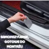 Naklejki ochronne na progi – Carbon Look - zestaw 4 sztuk
