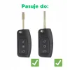 Etui silikonowe na kluczyk Ford Fiesta Focus Galaxy SMax Mondeo 3 przyciski
