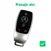 SILIKONOWE ETUI NA KLUCZYK PILOT KARTĘ DO MERCEDES W205 177 GLE GLC A B CL