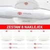 Naklejki ochronne na klamki drzwi samochodu - TOYOTA (4 sztuki)