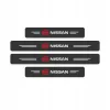 Naklejki Ochronne na Progi Nissan – Carbon Look z Logo NISSAN - zestaw 4 sztuk