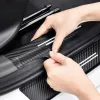 Naklejki Ochronne na Progi Dacia – Carbon Look z Logo DACIA - zestaw 4 sztuk