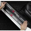 Naklejki Ochronne na Progi Mitsubishi – Carbon Look z Logo MITSUBISHI - zestaw 4 sztuk