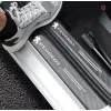 Naklejki Ochronne na Progi Peugeot – Carbon Look z Logo PEUGEOT - zestaw 4 sztuk