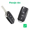 SILIKONOWE ETUI NA KLUCZYK PILOT DO VOLKSWAGEN SKODA GOLF PASSAT SEAT