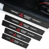 Naklejki Ochronne na Progi MITSUBISHI MOTORS – Carbon Look z Logo Mitsubishi - zestaw 4 sztuk
