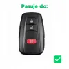 SILIKONOWE ETUI NA KLUCZYK DO TOYOTA COROLLA PRIUS C-HR RAV4 4Runner