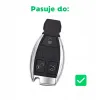 ETUI NA KLUCZYK MERCEDES SILIKONOWE 3 GUZIKI CLS CLK RYBKA W219 W204 W205