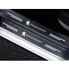 Naklejki Ochronne na Progi Peugeot – Carbon Look z Logo PEUGEOT - zestaw 4 sztuk