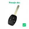 Etui na Kluczyk Pilot Honda Civic CR-V Accord Insight Fit SRV FRV Jazz