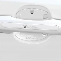 Naklejki ochronne na klamki drzwi samochodu - DACIA (4 sztuki)