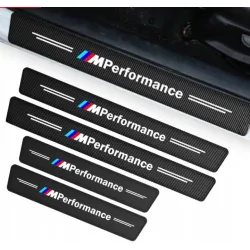 Naklejki Ochronne na Progi z Logo BMW M-Performance - Carbon Look M-Performance - zestaw 4 sztuk