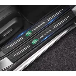Naklejki Ochronne na Progi Land Rover – Carbon Look z Logo LAND ROVER - zestaw 4 sztuk