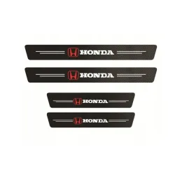 Naklejki Ochronne na Progi Honda – Carbon Look z Logo HONDA - zestaw 4 sztuk
