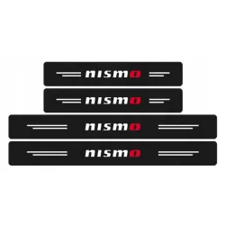 Naklejki Ochronne na Progi NISSAN NISMO – Carbon Look z Logo NISSAN NISMO - zestaw 4 sztuk