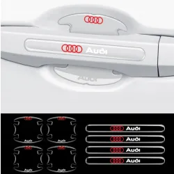 Naklejki na klamki samochodu AUDI 8 szt
