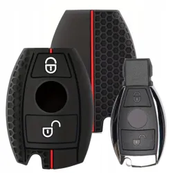 ETUI NA KLUCZYK MERCEDES SILIKONOWE 2 GUZIKI CLS CLK W176 W212 W219