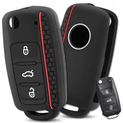 SILIKONOWE ETUI NA KLUCZYK PILOT DO VOLKSWAGEN SKODA GOLF PASSAT SEAT