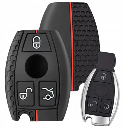 ETUI NA KLUCZYK MERCEDES SILIKONOWE 3 GUZIKI CLS CLK RYBKA W219 W204 W205