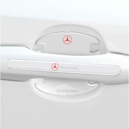 Naklejki ochronne na klamki drzwi samochodu - MERCEDES (4 sztuki)