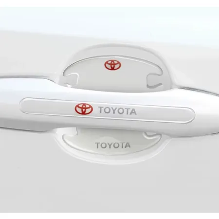 Naklejki ochronne na klamki drzwi samochodu - TOYOTA (4 sztuki)