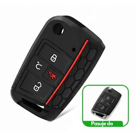 SILIKONOWE ETUI OCHRONNE NA KLUCZYK DO SKODA VOLKSWAGEN POLO GOLF SUPERB