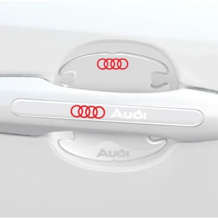 Naklejki na klamki samochodu AUDI 8 szt