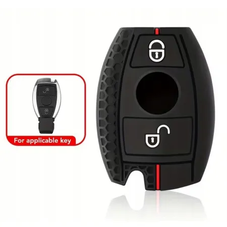 ETUI NA KLUCZYK MERCEDES SILIKONOWE 2 GUZIKI CLS CLK W176 W212 W219