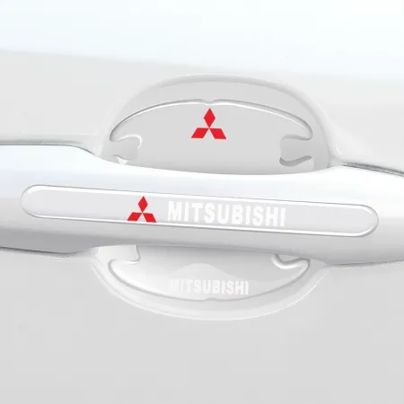 Naklejki ochronne na klamki drzwi samochodu - MITSUBISHI (4 sztuki)