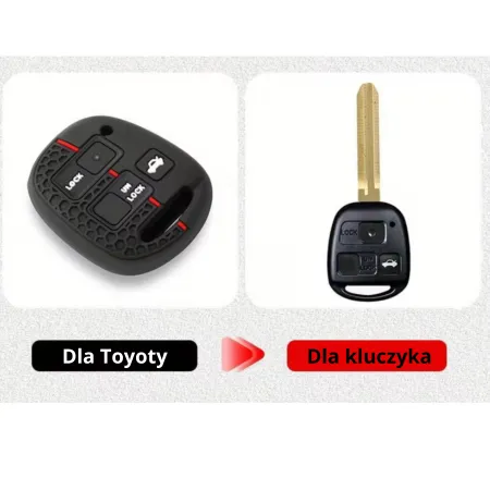 SILIKONOWE ETUI NA KLUCZYK DO LEXUS RX IS GS LS LC LX TOYOTA COROLLA YARIS