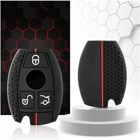 ETUI NA KLUCZYK MERCEDES SILIKONOWE 3 GUZIKI CLS CLK RYBKA W219 W204 W205