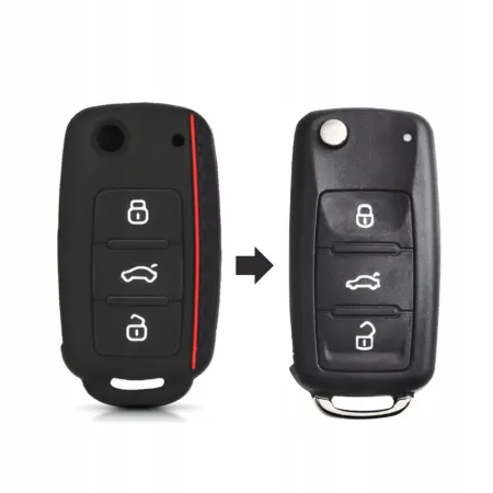 SILIKONOWE ETUI NA KLUCZYK PILOT DO VOLKSWAGEN SKODA GOLF PASSAT SEAT