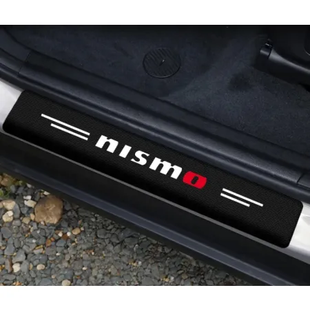 Naklejki Ochronne na Progi NISSAN NISMO – Carbon Look z Logo NISSAN NISMO - zestaw 4 sztuk