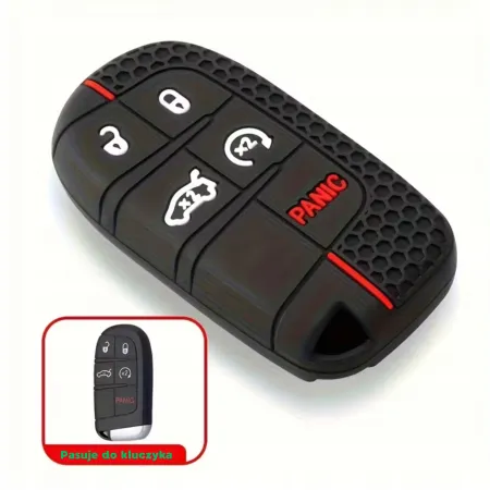SILIKONOWE OCHRONNE ETUI NA KLUCZYK JEEP DODGE CHRYSLER CHARGER CHEROKEE
