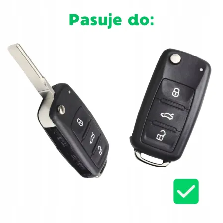 SILIKONOWE ETUI NA KLUCZYK PILOT DO VOLKSWAGEN SKODA GOLF PASSAT SEAT